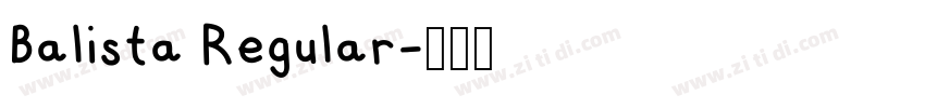 Balista Regular字体转换